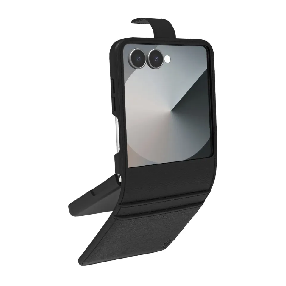SBS Z Flip 7 Klapphülle Schwarz mit Kartenfach