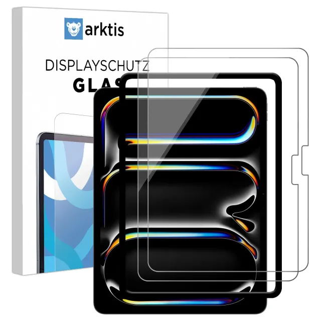 arktis iPad Pro 11 2024 2025 Panzerglas 2er Set 9H