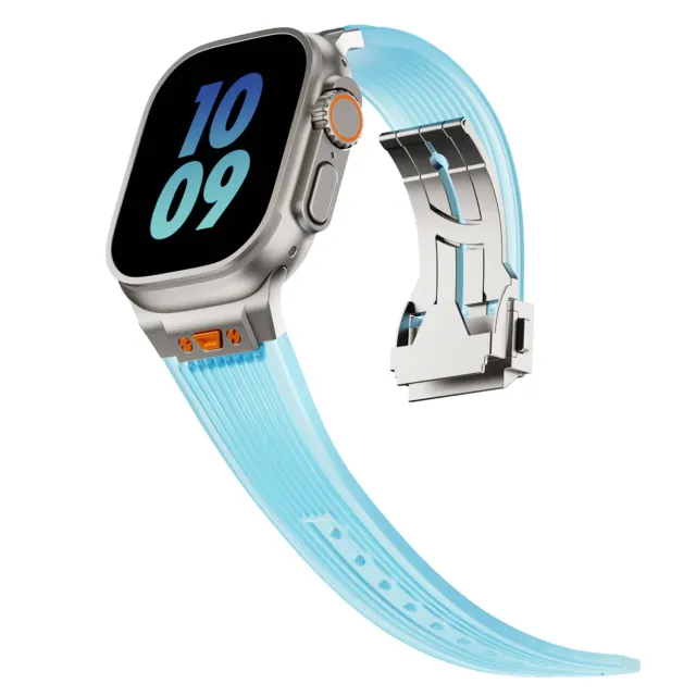 arktisband ICE Apple Watch Silikonarmband Aquablau 49/46/45/44mm