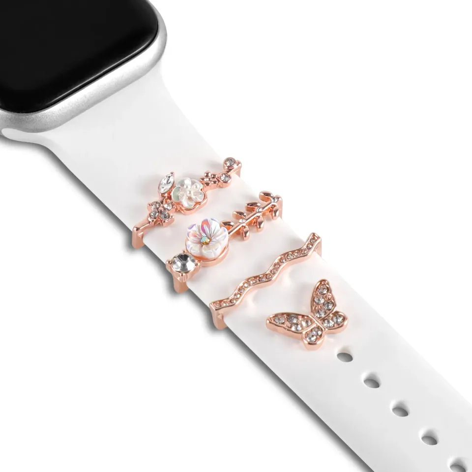 arktisband Flower Waves Apple Watch Charms Edelstahl