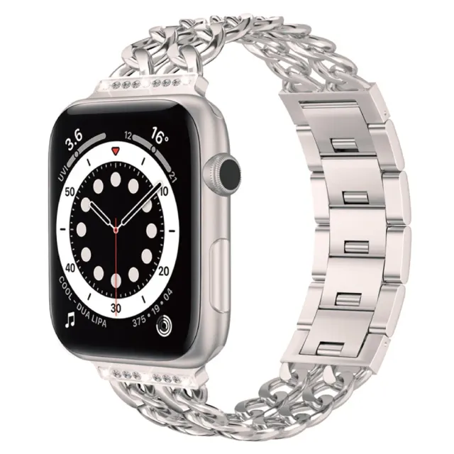 arktis Princess Apple Watch Armband Polarstern 44mm mit Strass