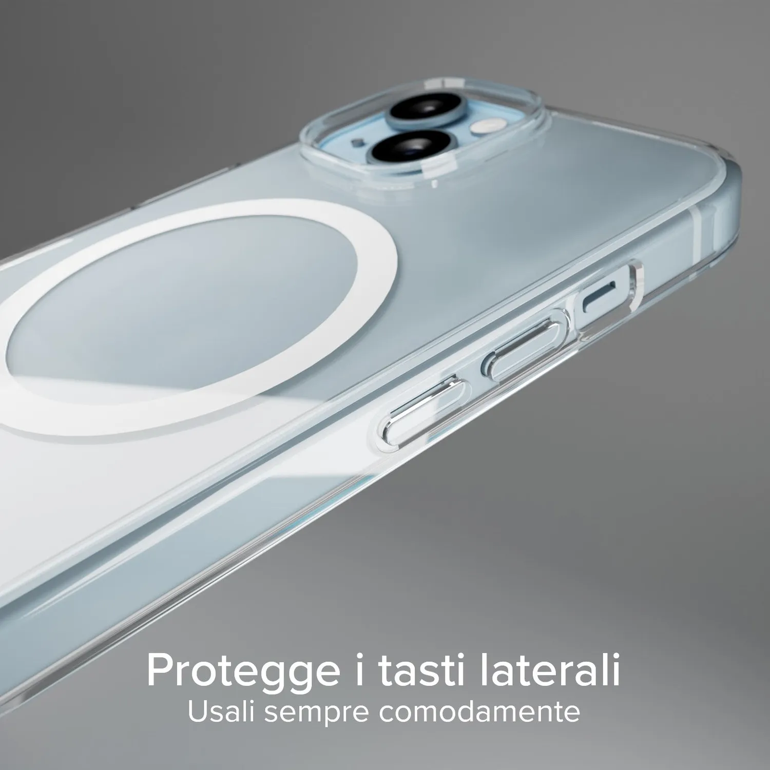 SBS D3O Handyhülle iPhone 15 Plus Transparent MagSafe