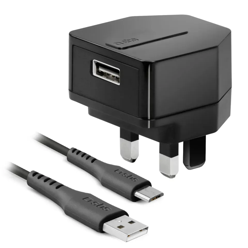 SBS Reise Ladekit Kfz-Ladegerät Micro-USB 100 cm 1000 mA