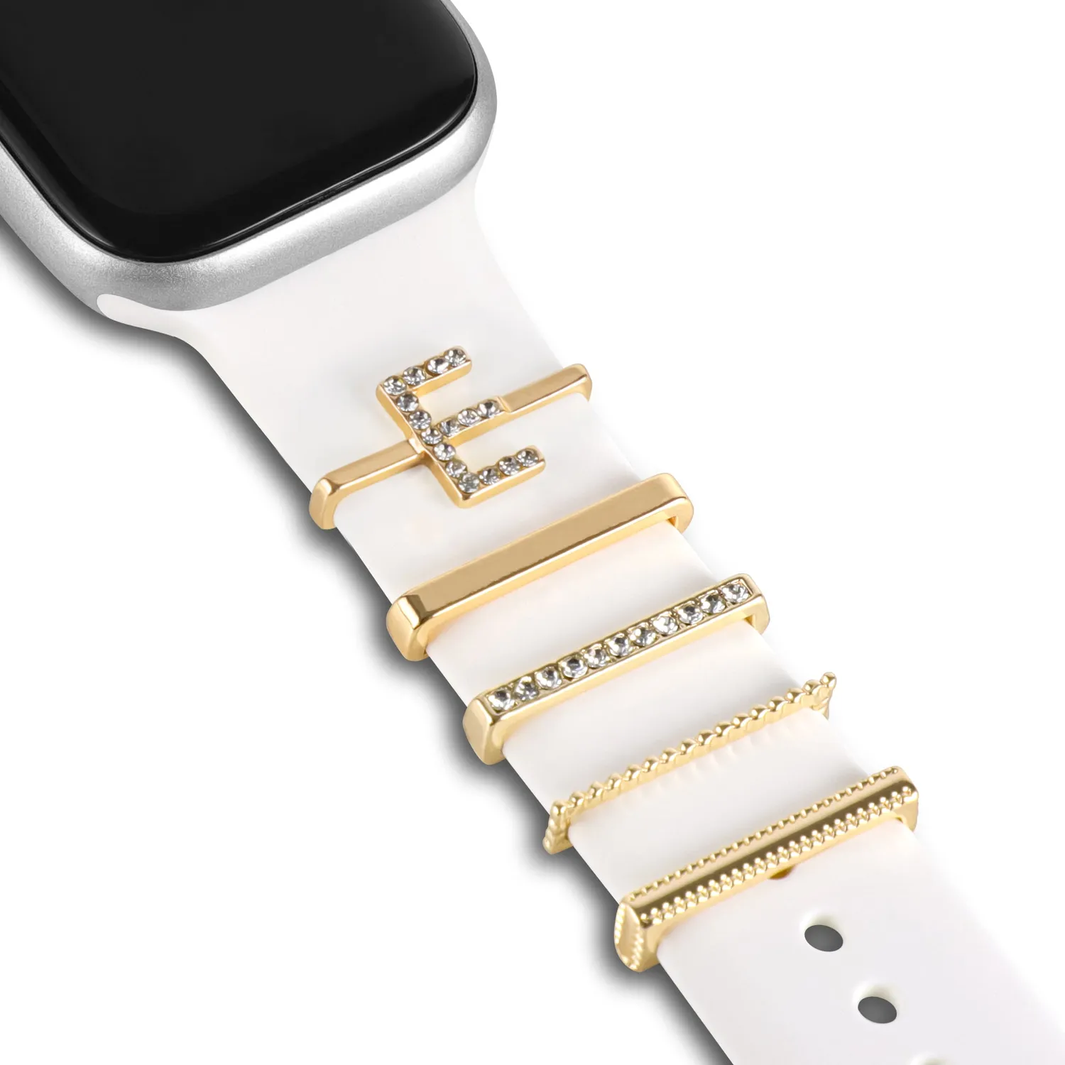 arktisband Apple Watch Charm Buchstabe E Gold