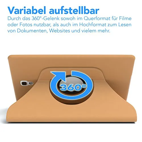 EAZY CASE Galaxy Tab 2 7.0 Tablethülle Hellbraun 360° drehbar