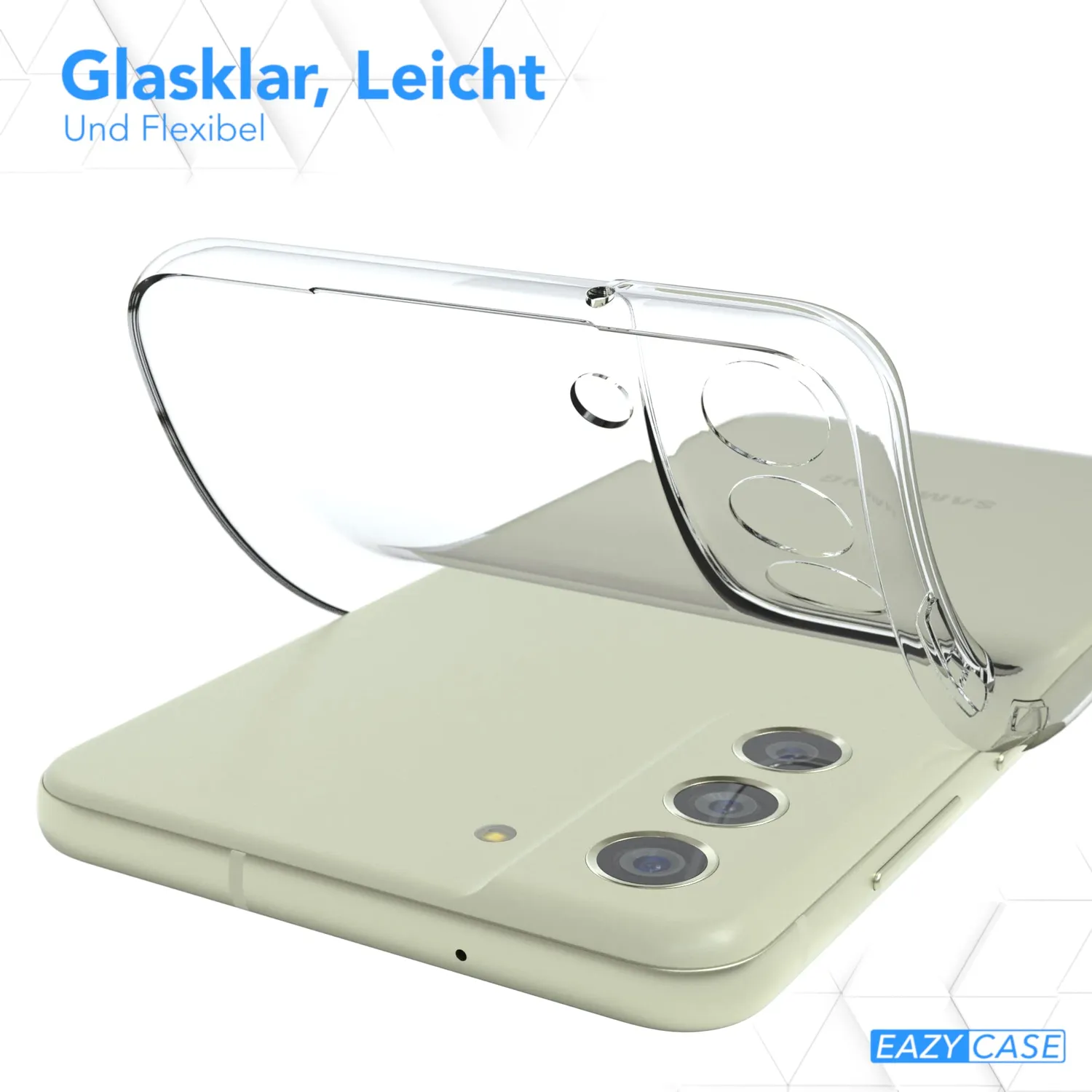 EAZY CASE Galaxy S21 FE 5G Silikonhülle transparent ultradünn
