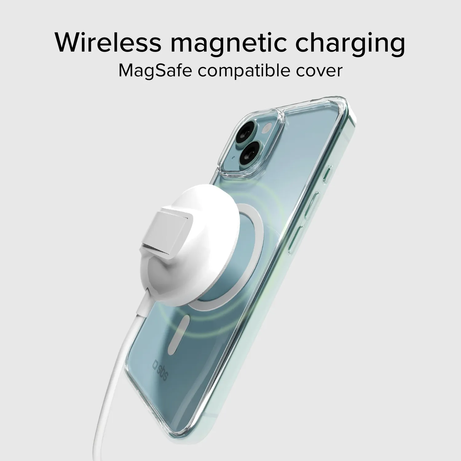 SBS Hülle iPhone 15 MagSafe transparent