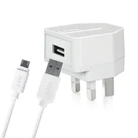 SBS iPhone Ladeset Schnellladegerät 2,1A + Kabel 1m