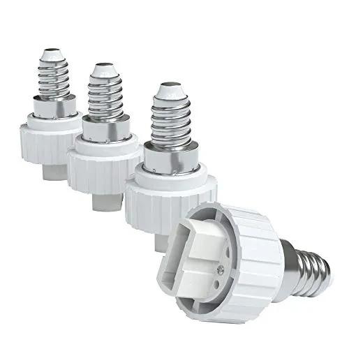 EAZY CASE E14 auf G9 Lampensockel-Adapter Weiß 12er Pack