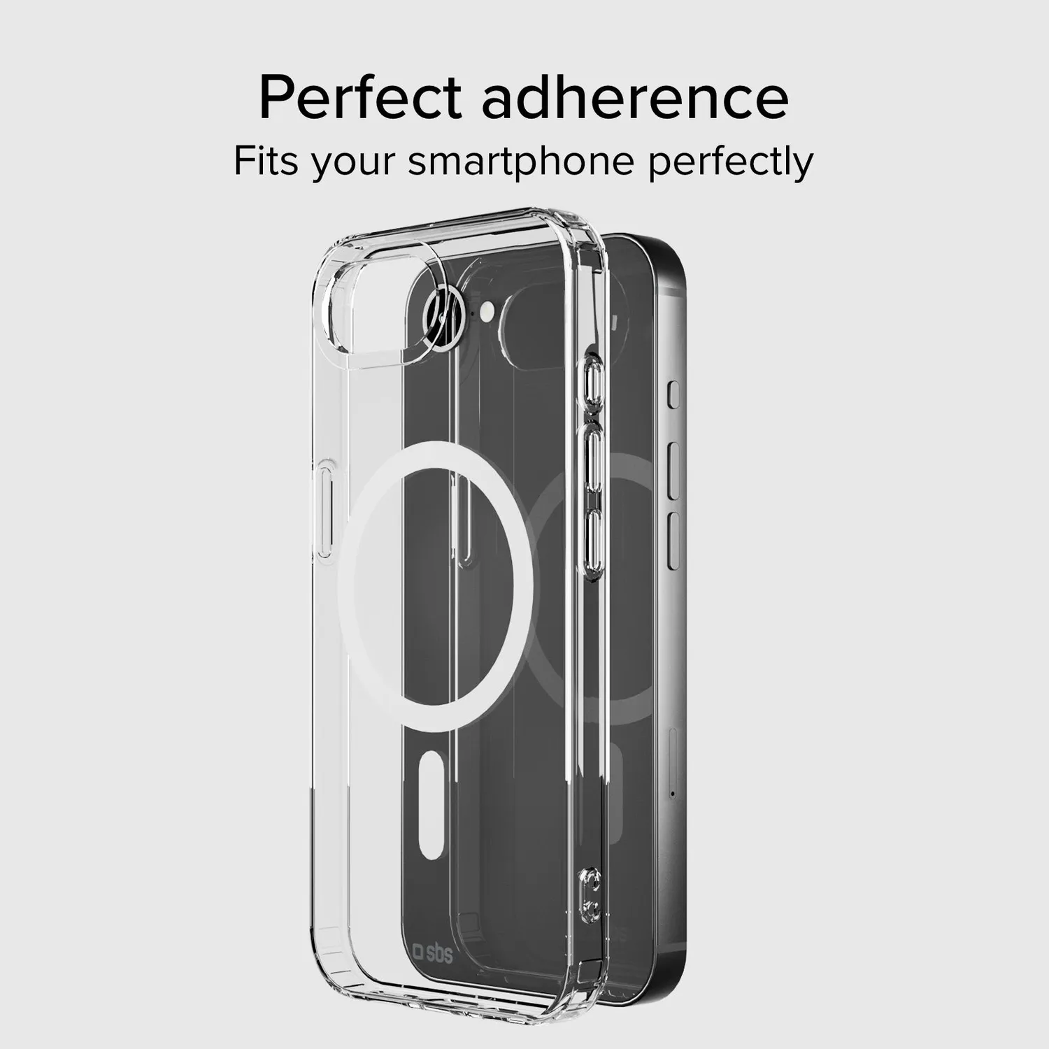 SBS iPhone 16e /17e MagSafe Hülle transparent