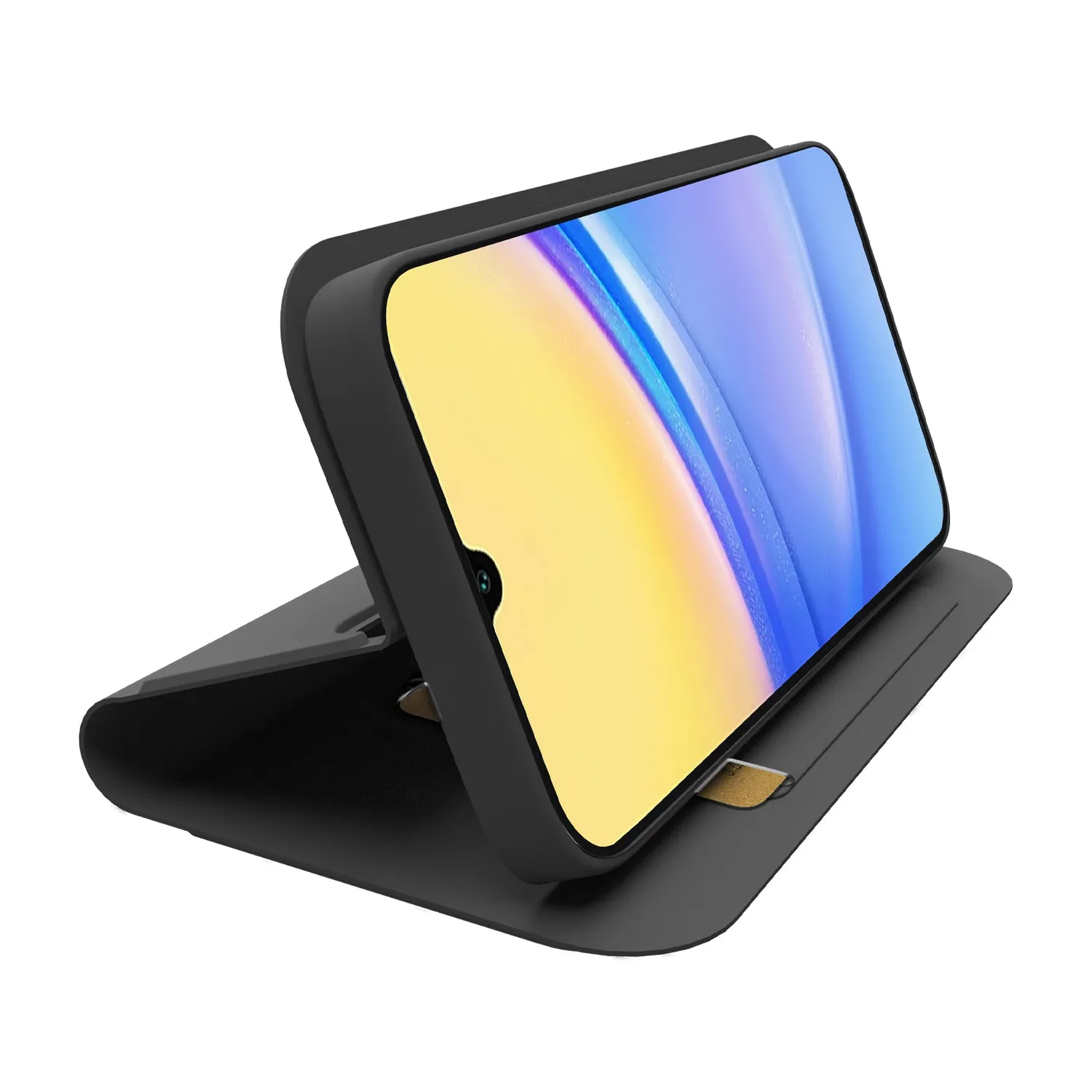 SBS Wallet Smooth Galaxy A16 Klapphülle schwarz Standfunktion