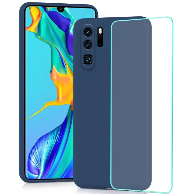 YATWIN Silikonhülle Huawei P30 Pro Blau Dünn