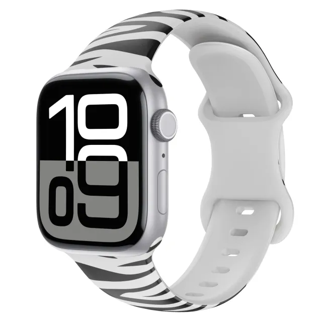 arktisband Zebra Apple Watch Armband Silikon