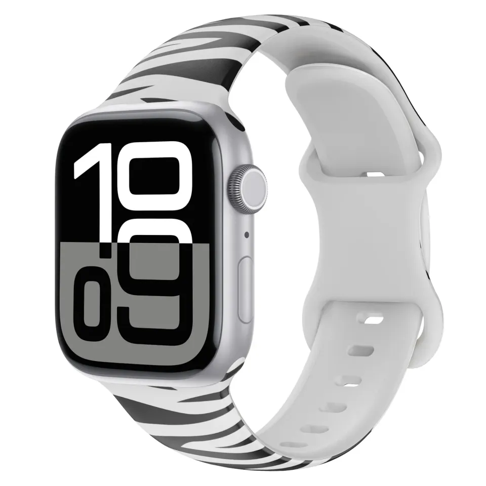 arktisband Zebra Apple Watch Armband Silikon