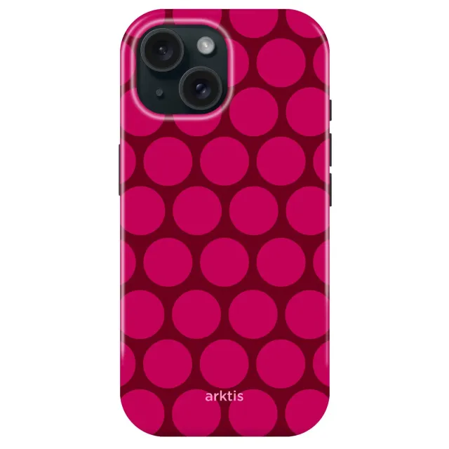 arktis iPhone 14 Hülle Polka Dots mit MagSafe