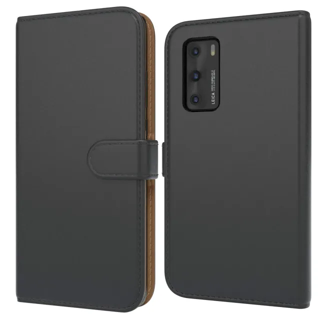 EAZY CASE Book Huawei P40 Handyhülle Schwarz Kartenfach
