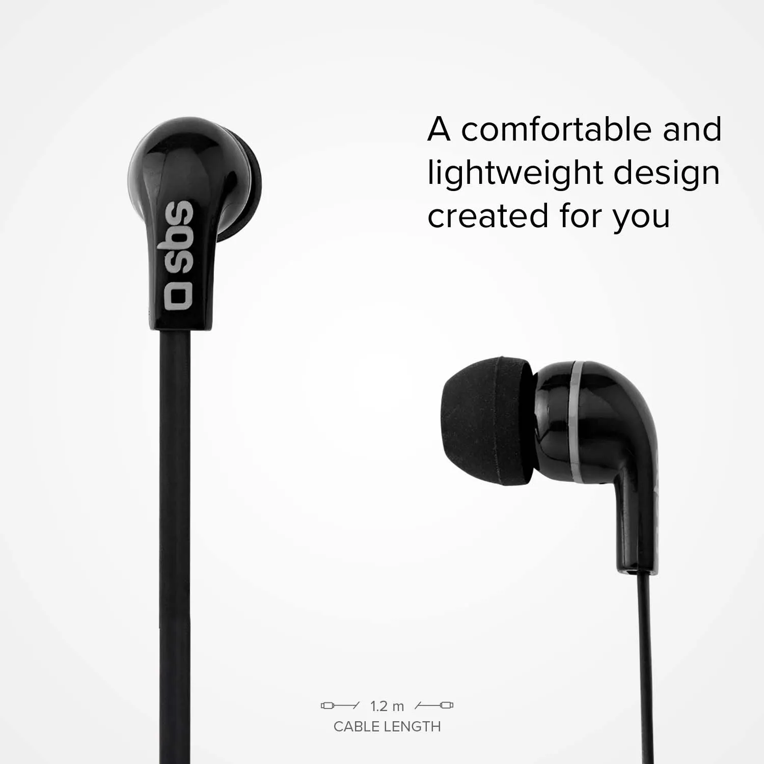 SBS Studio Mix 30 In-Ear Kopfhörer Schwarz Kabel 3,5mm
