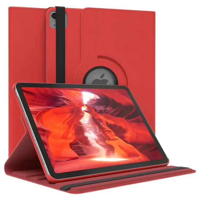 EAZY CASE iPad Air 6 10,9 Zoll Tablethülle 360° Rot drehbar