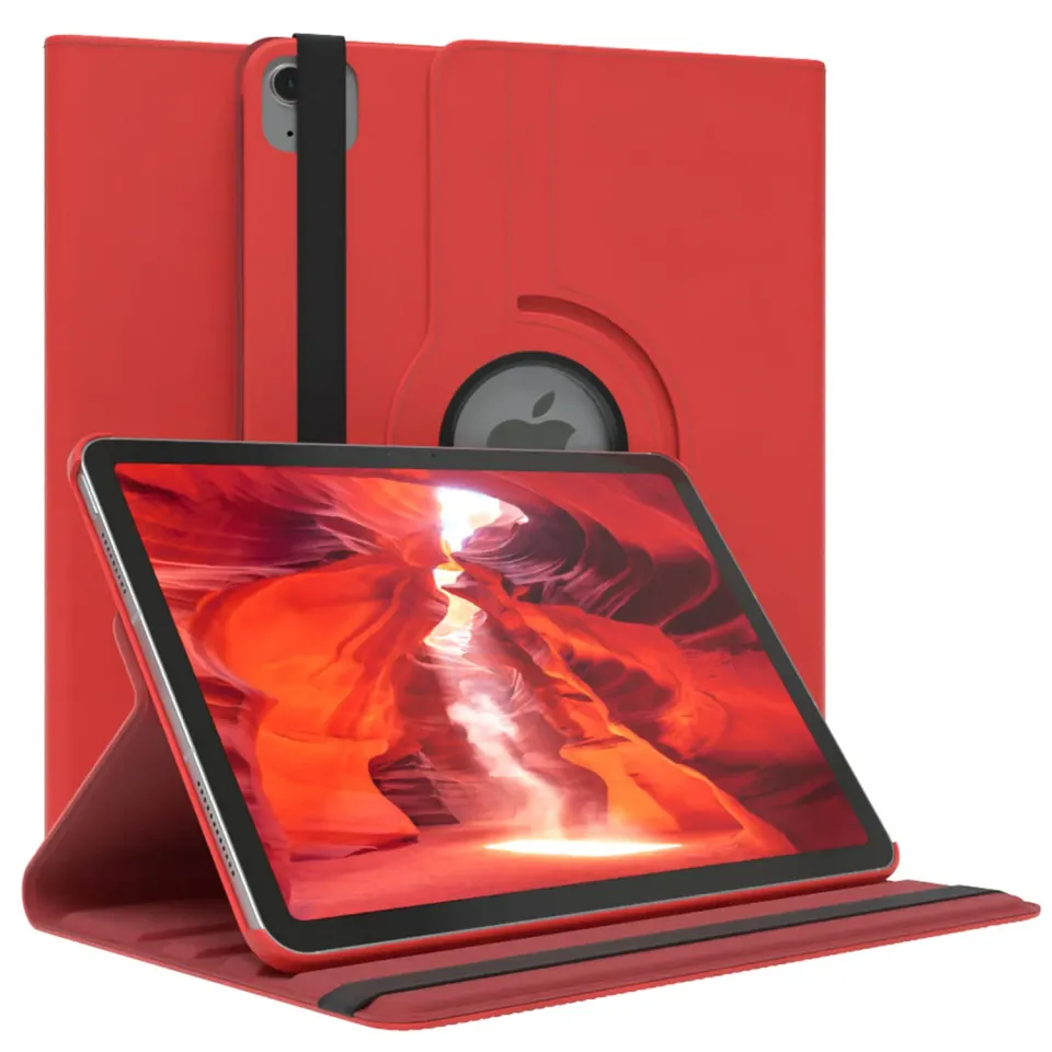 EAZY CASE iPad Air 6 10,9 Zoll Tablethülle 360° Rot drehbar