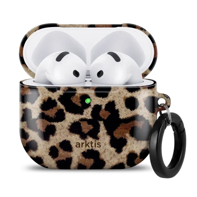 arktis AirPods 4 Hülle Sweet Leopard Hardcase Qi-fähig