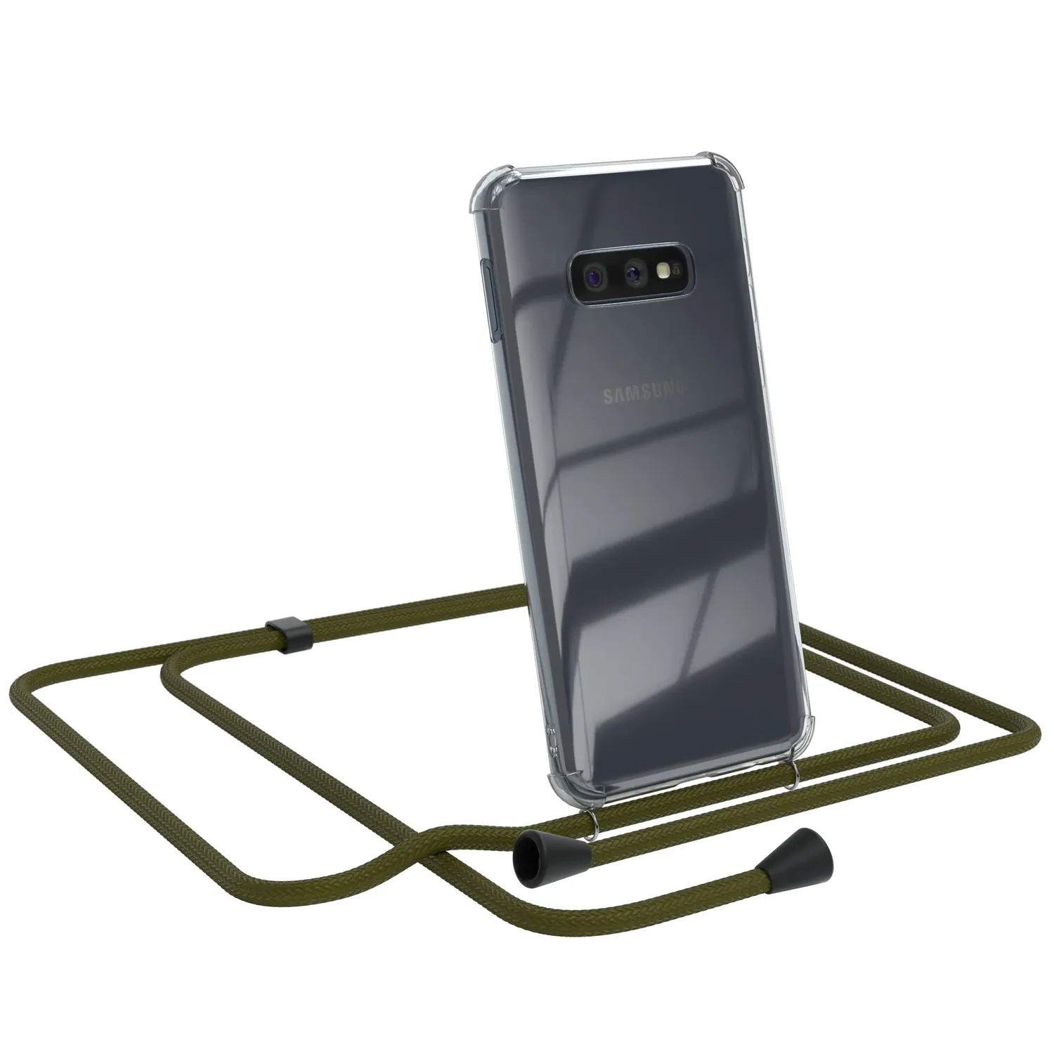 EAZY CASE Galaxy S10e Handykette Hülle Anthrazit Band