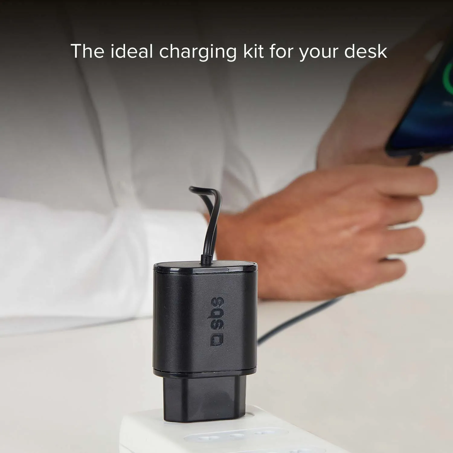 SBS 10W Reise-Ladegerät USB-C Schnellladung