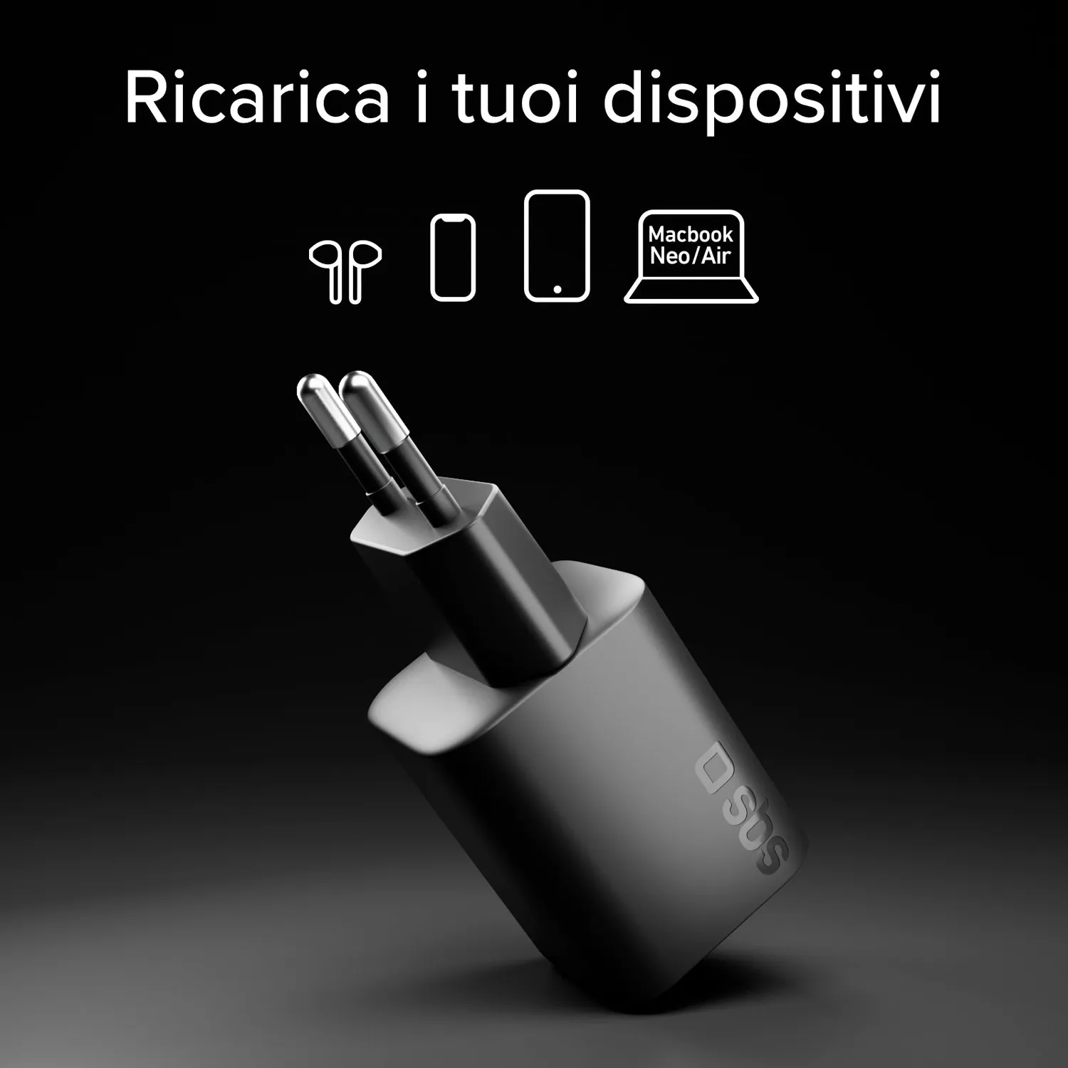 SBS USB-C 40W Wandladegerät PD 3.2 GaN AVS