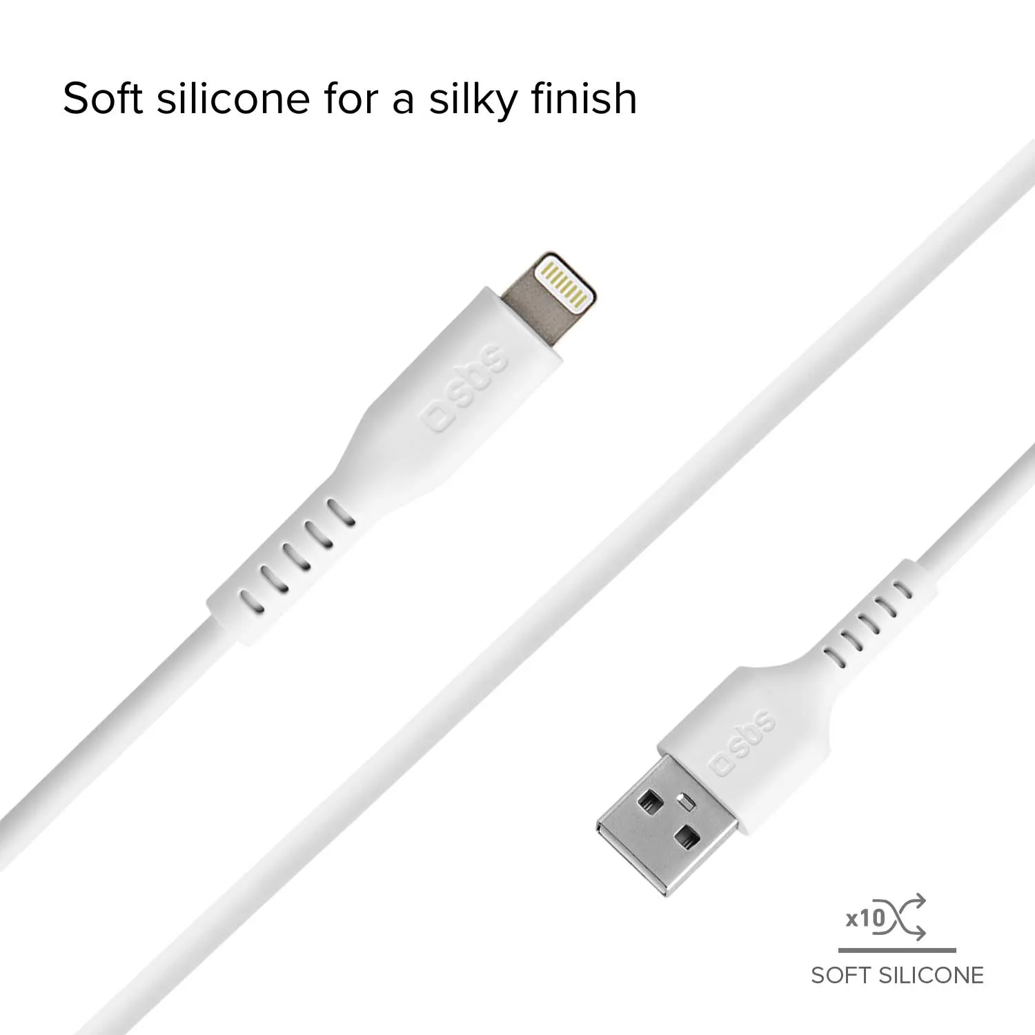 SBS USB Lightning Kabel 1m MFi