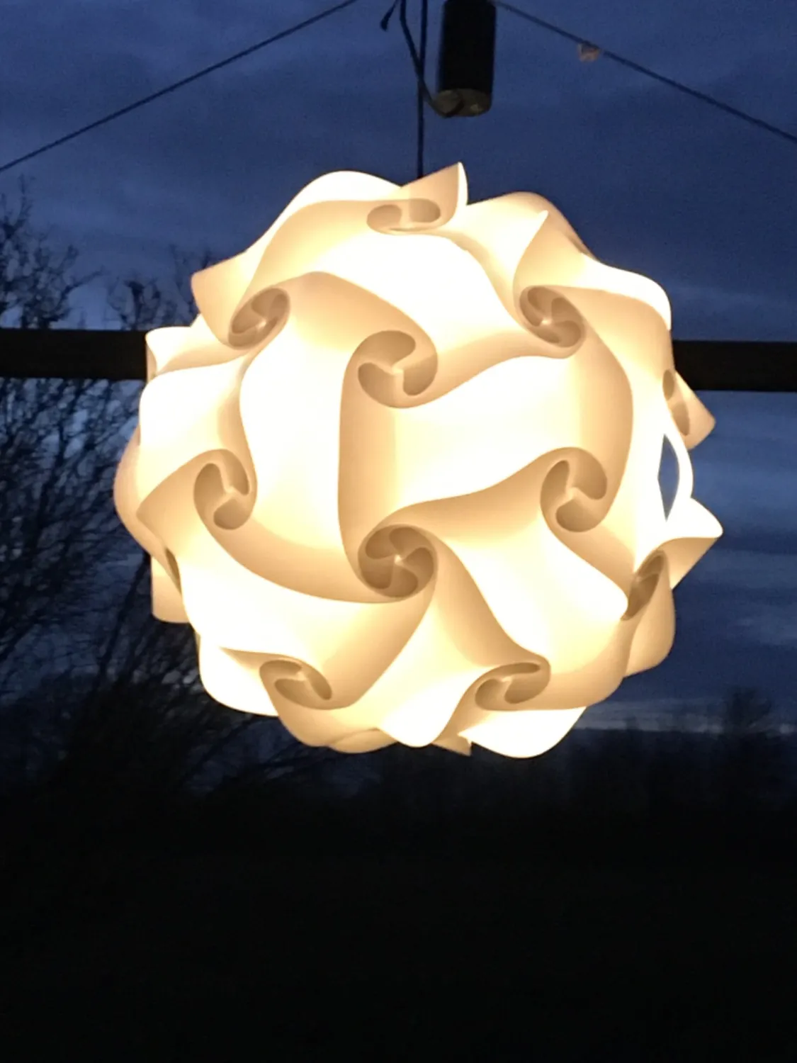 EAZY CASE Puzzle Lampe M 30cm Lampenschirm 30-teilig DIY
