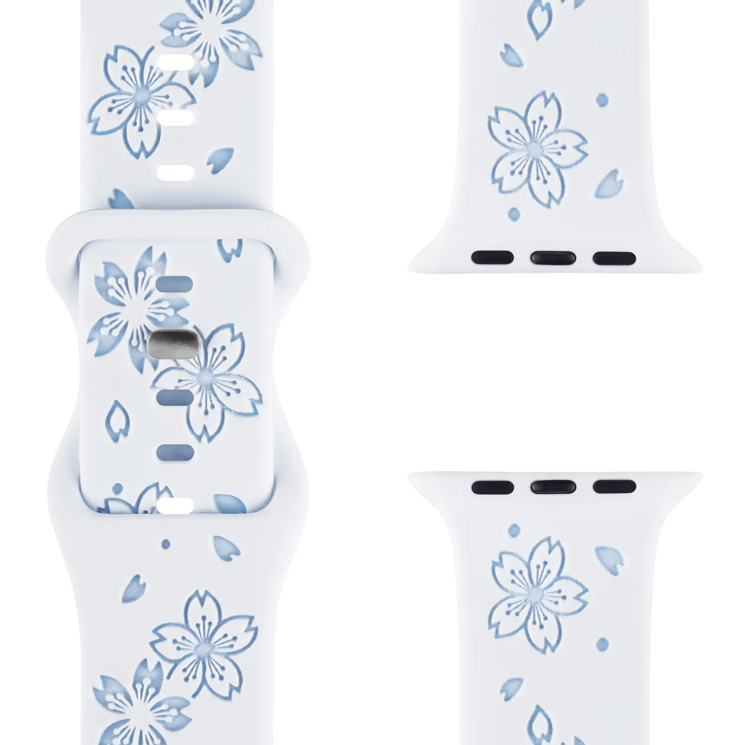 arktisband Flores Apple Watch Armband Silikon Blumen