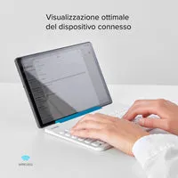 SBS Universelle Kabellose Tastatur mit Ständer 10 m