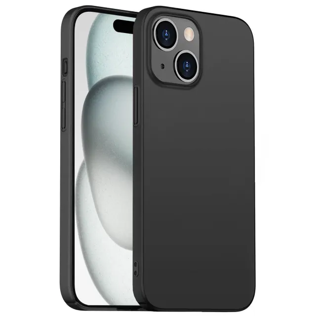 arktis UltraSlim iPhone 15 Hardcase schwarz matt