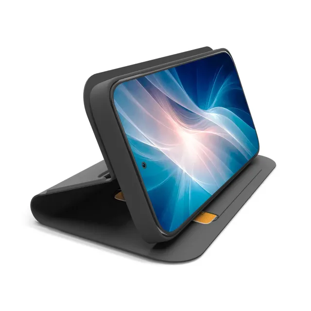 SBS Wallet Smooth Klapphülle Samsung A57 Schwarz Stand