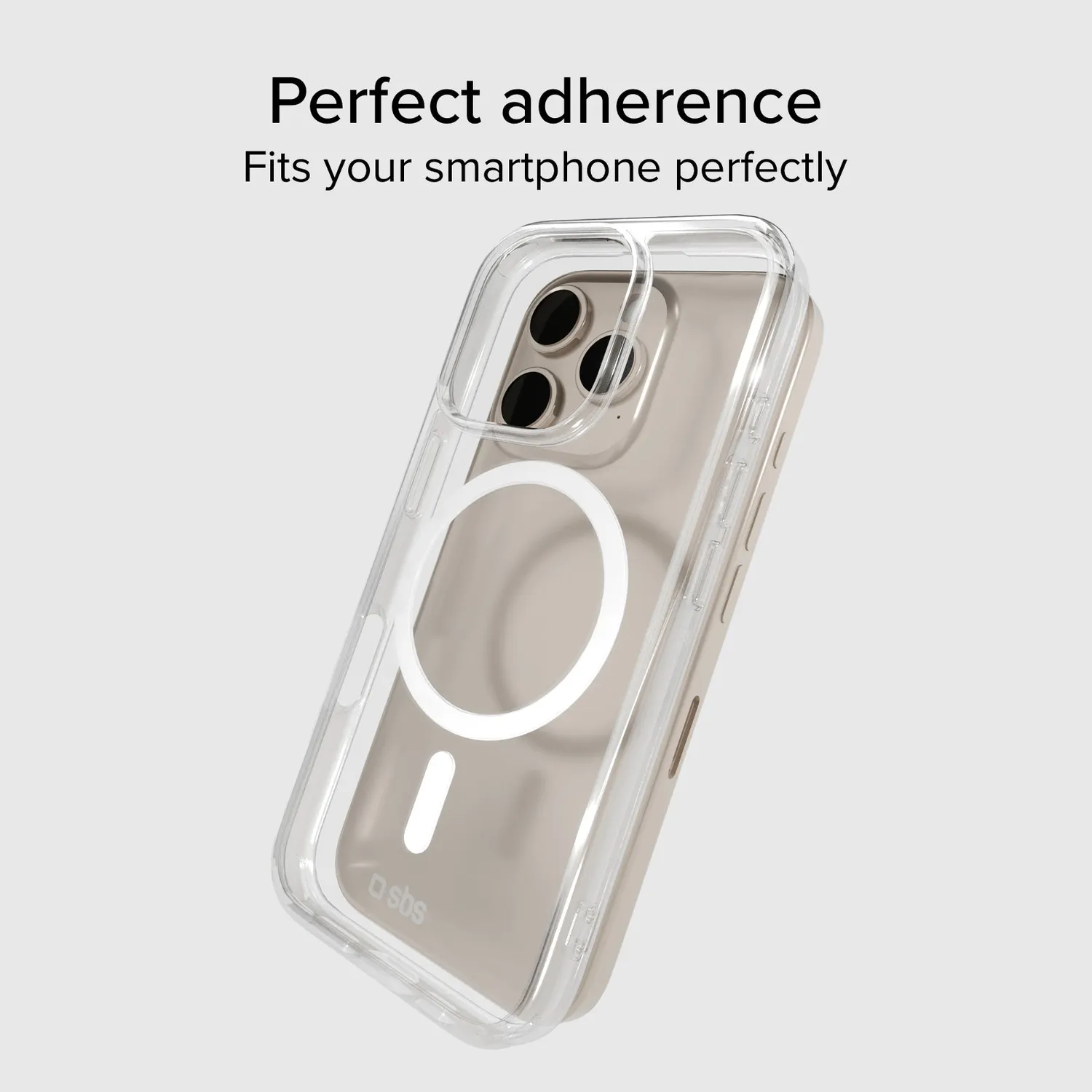 SBS iPhone 16 Pro Max Hülle transparent MagSafe