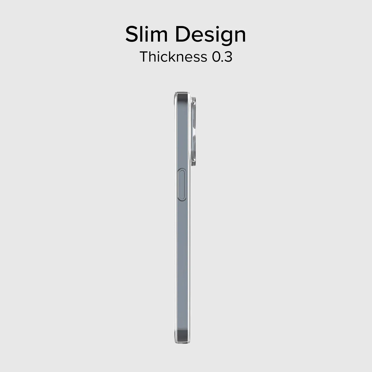 SBS Skinny iPhone 15 Pro Handyhülle Transparent dünn