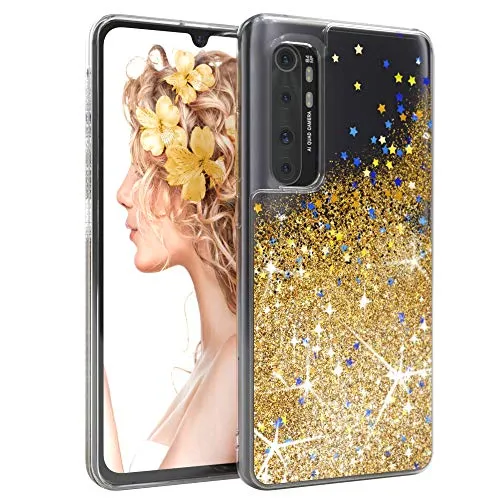 EAZY CASE Glitzer Handyhülle Xiaomi Mi 10 Note Lite gold