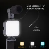 SBS Streaming Kit LED Stativ Mikrofon Fernbedienung