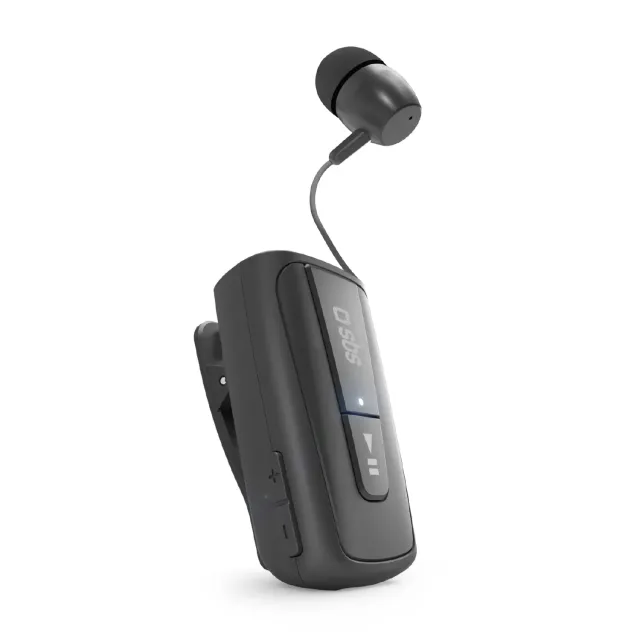 SBS Mono Bluetooth Headset mit Clip ausziehbar