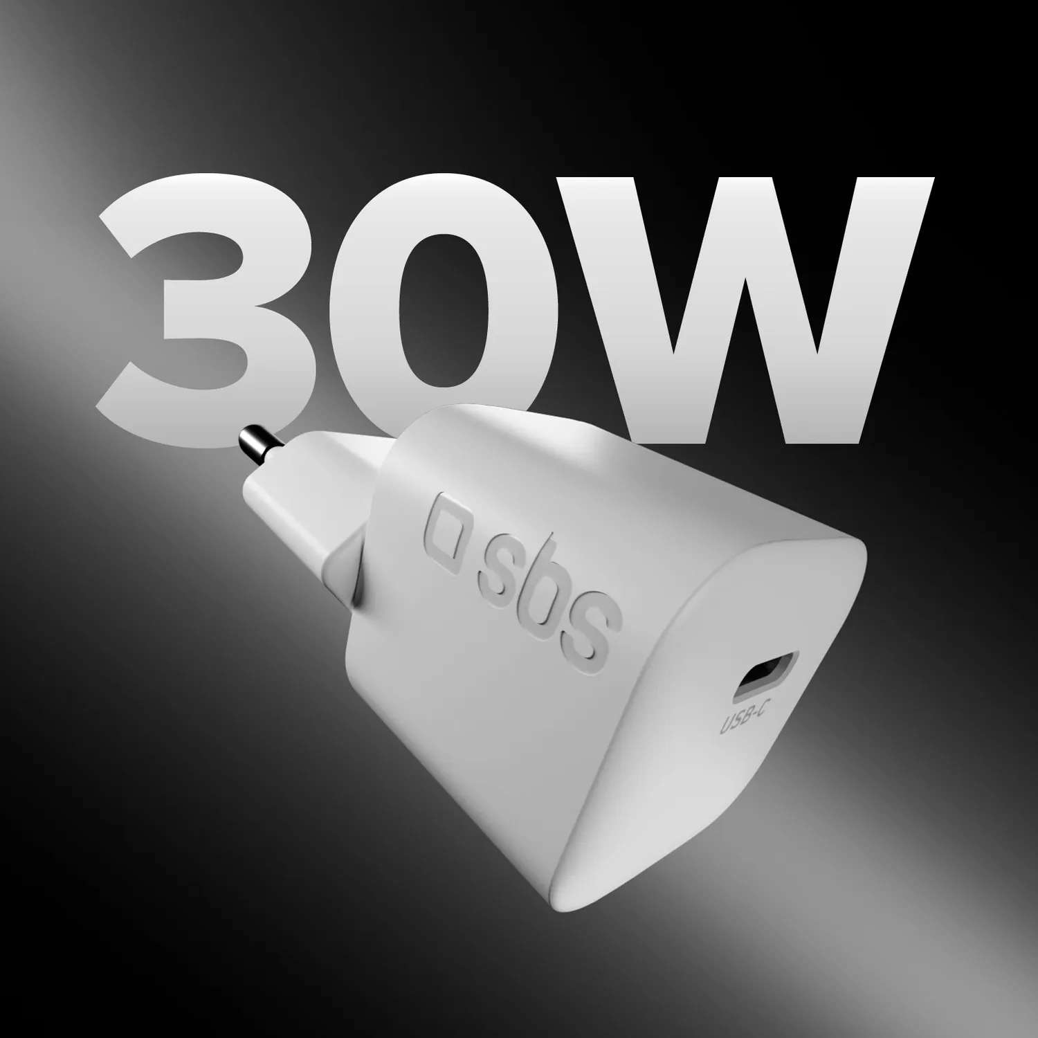 SBS 30W GaN Ladegerät + USB-C Kabel 1,5 m