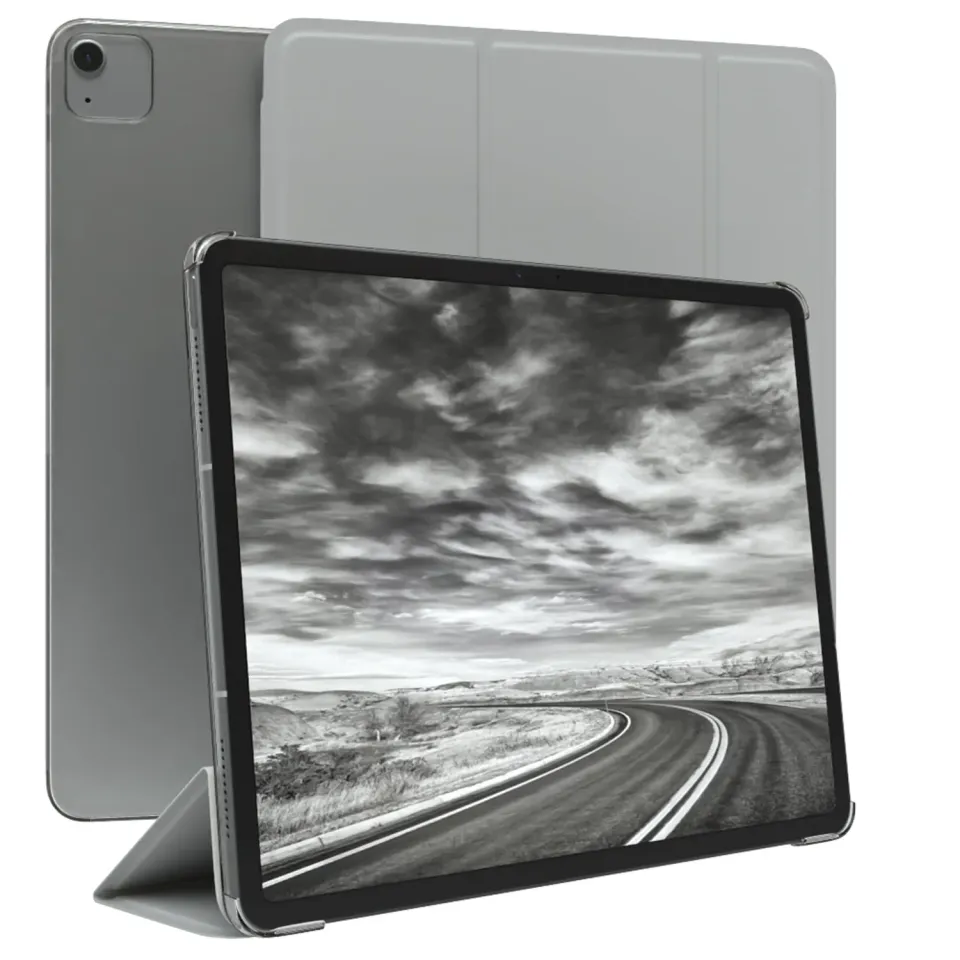 EAZY CASE iPad Air 6 12,9 Zoll Hülle Grau Smartcover