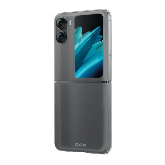 SBS Crystal Hülle Oppo N2 Flip Transparent Zweiteilig