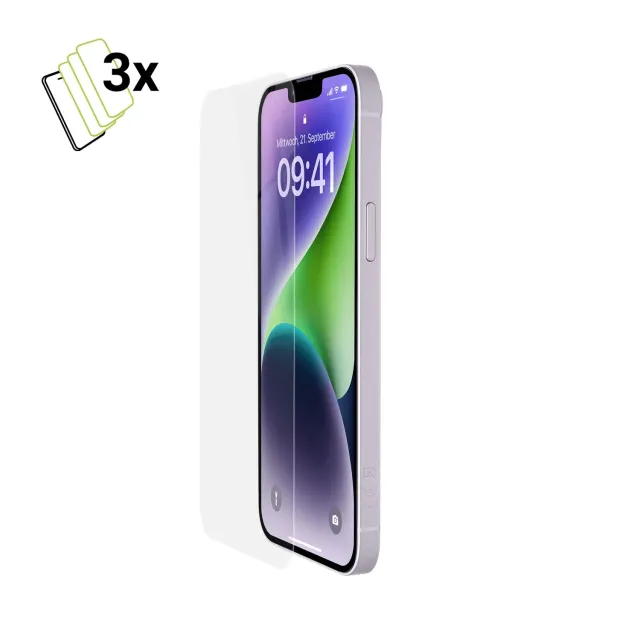 Artwizz SecondDisplay iPhone 14 Plus Panzerglas 3er Pack