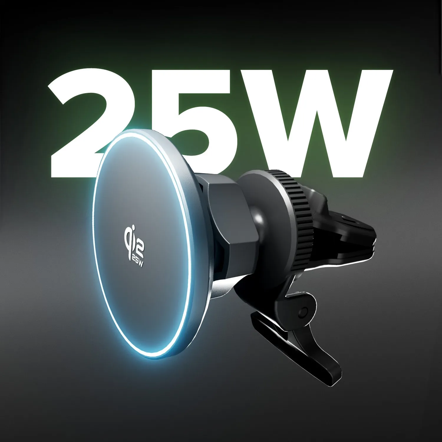 SBS 25W Qi2.2 Magnet Auto-Halterung Lüftung mit LED