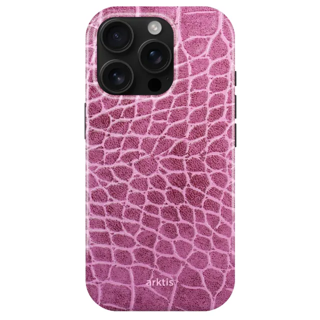 arktis iPhone 15 Pro Hülle Pink Lizard MagSafe
