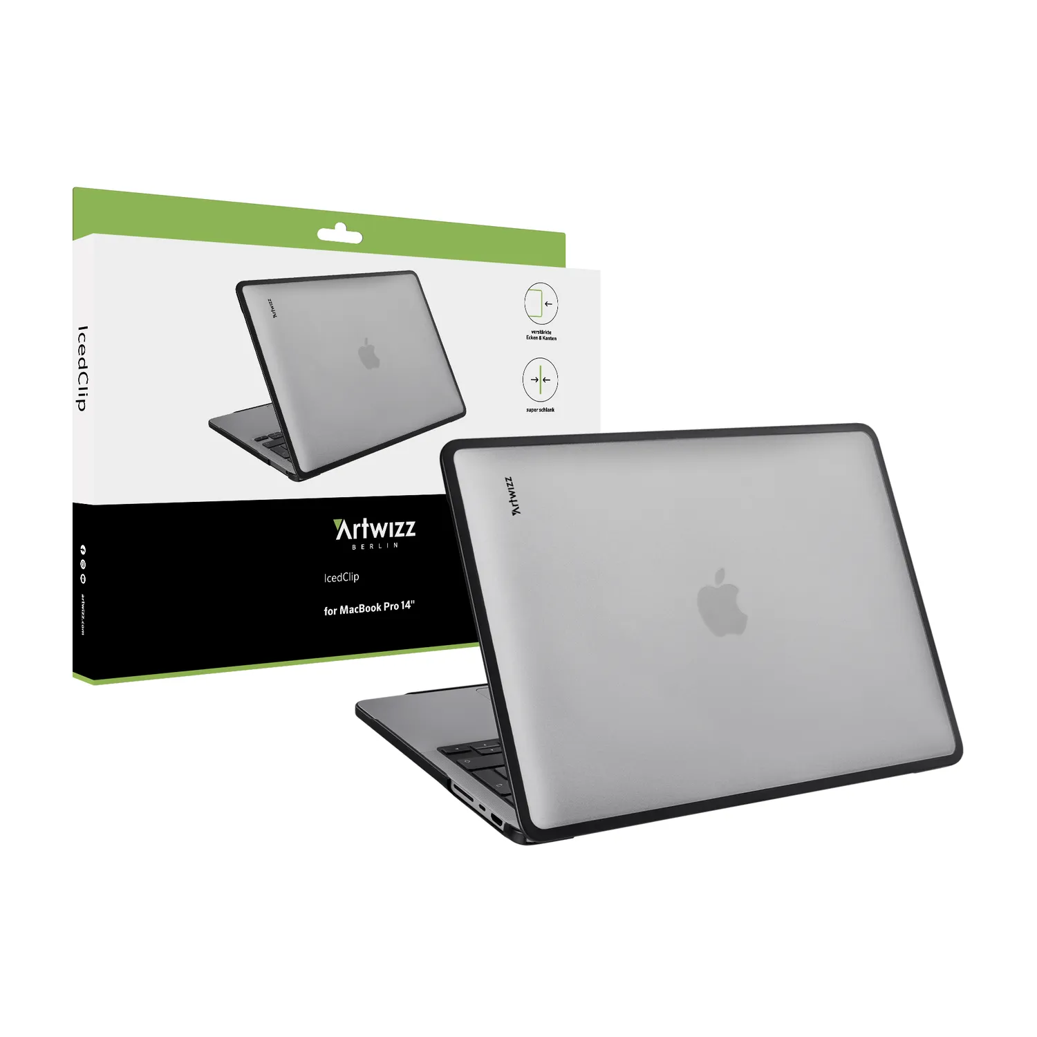 Artwizz IcedClip MacBook Pro 14 Hülle frosted matt