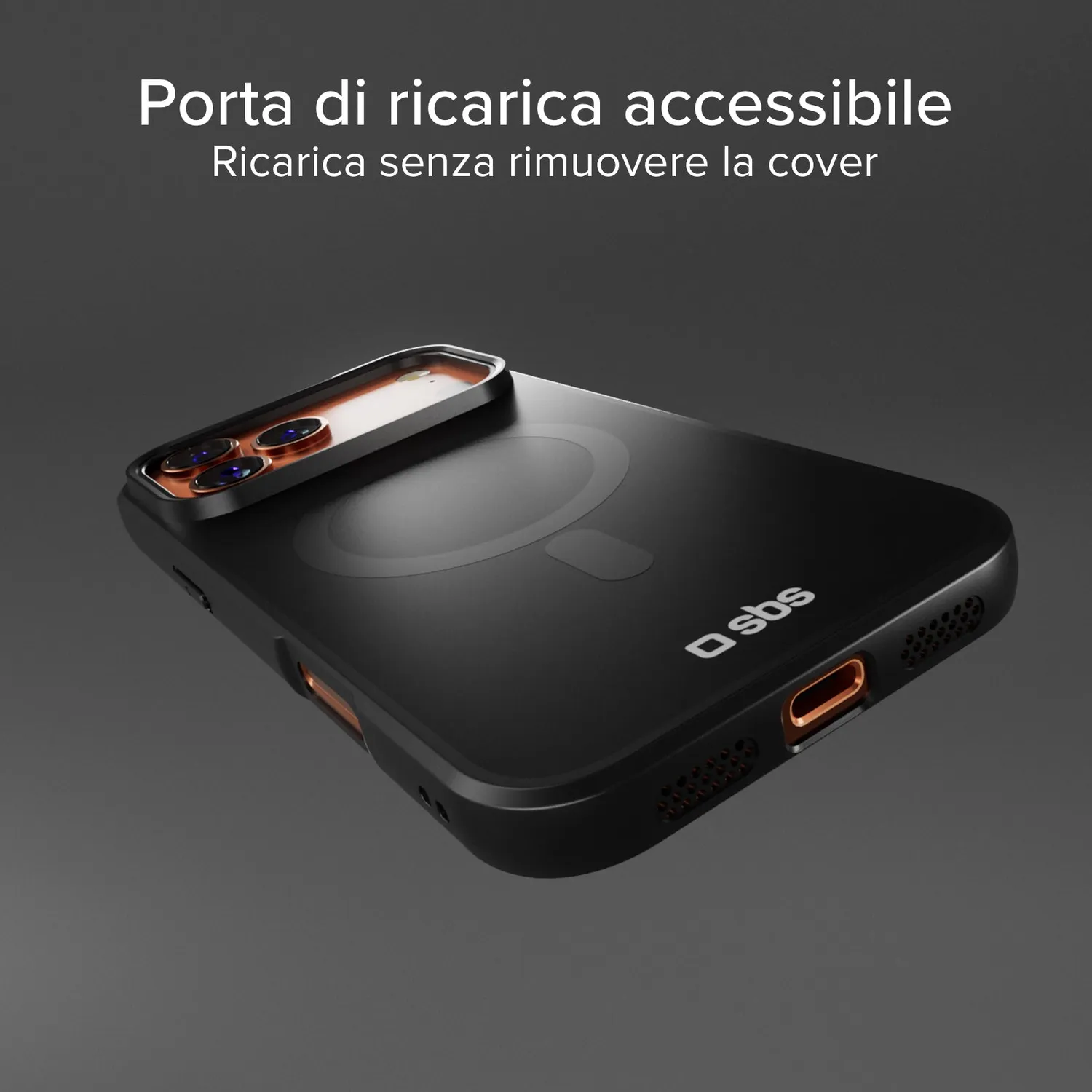 SBS D3O iPhone 17 Pro Max Hülle schwarz stoßfest