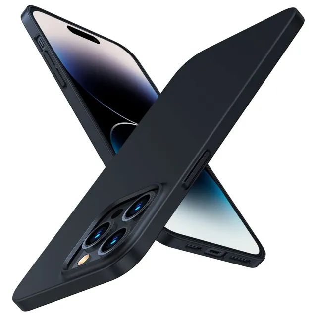 arktis UltraSlim Hardcase iPhone 14 Pro Max Hülle Schwarz matt