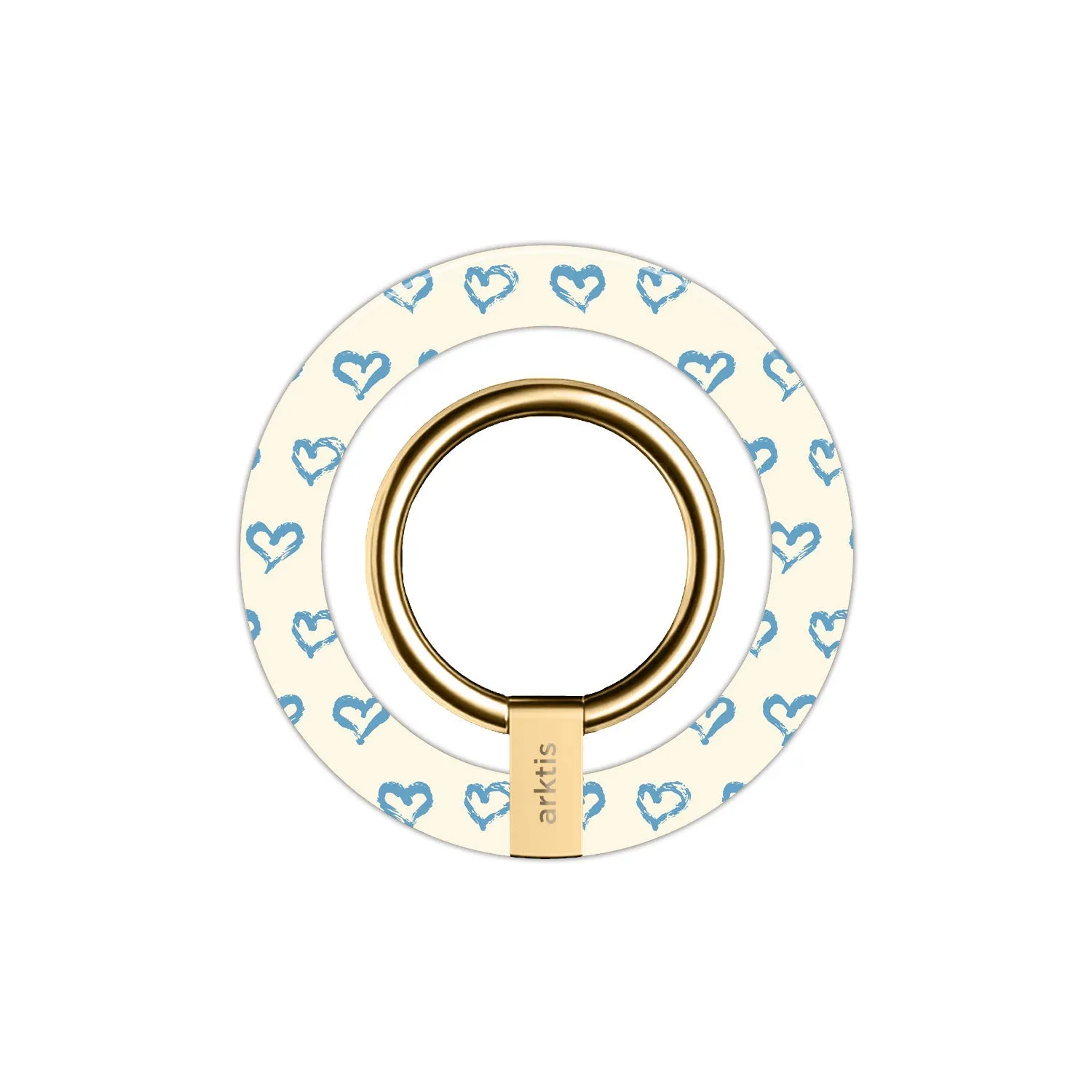 arktis MagSafe Ringhalter Blue Hearts Handy-Ring N52-Magnet