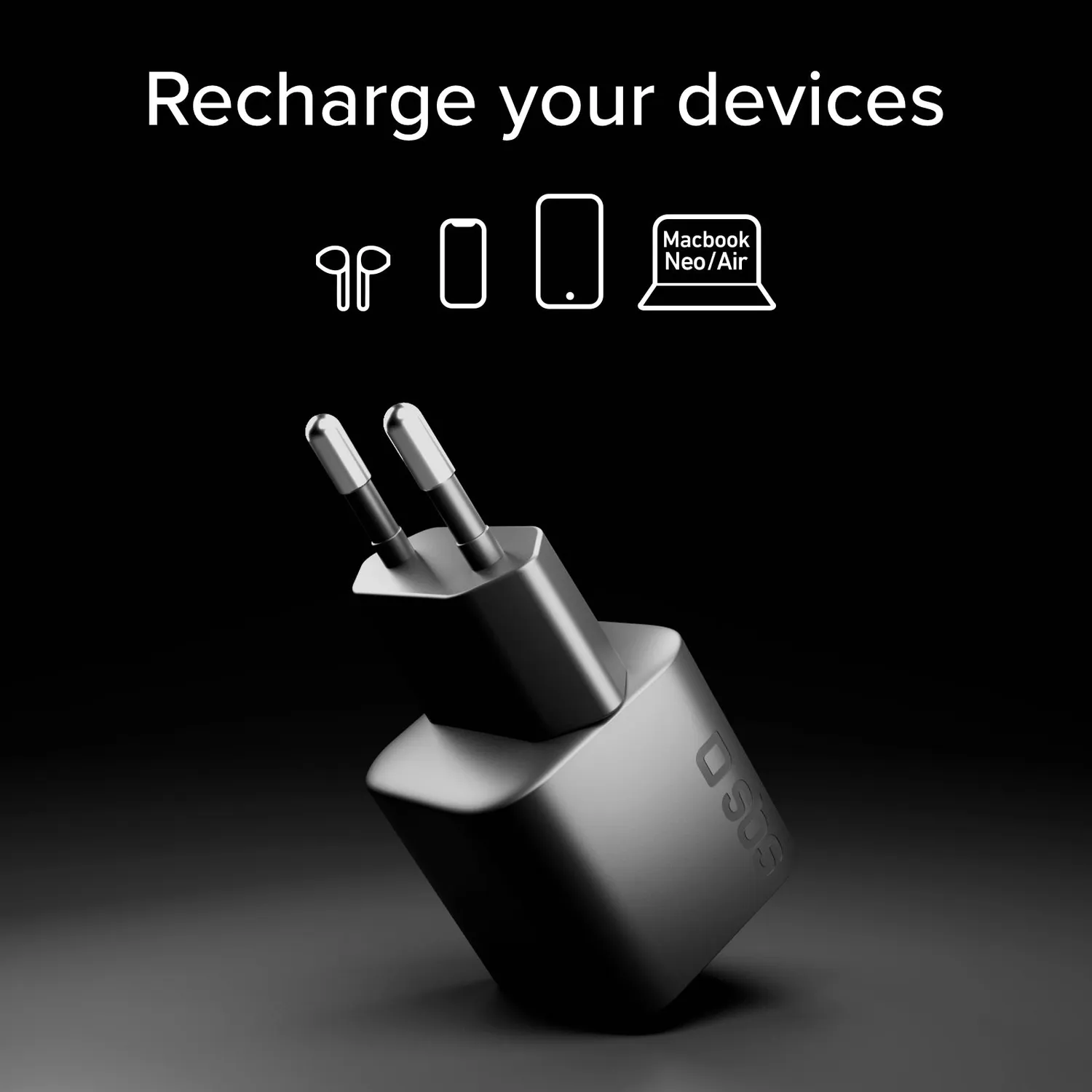SBS USB-C Wandlader 30W GaN PD 3.0 PPS schwarz