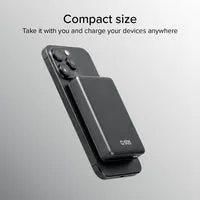 SBS Powerbank 10000mAh MagSafe kabellos 15W 20W schwarz